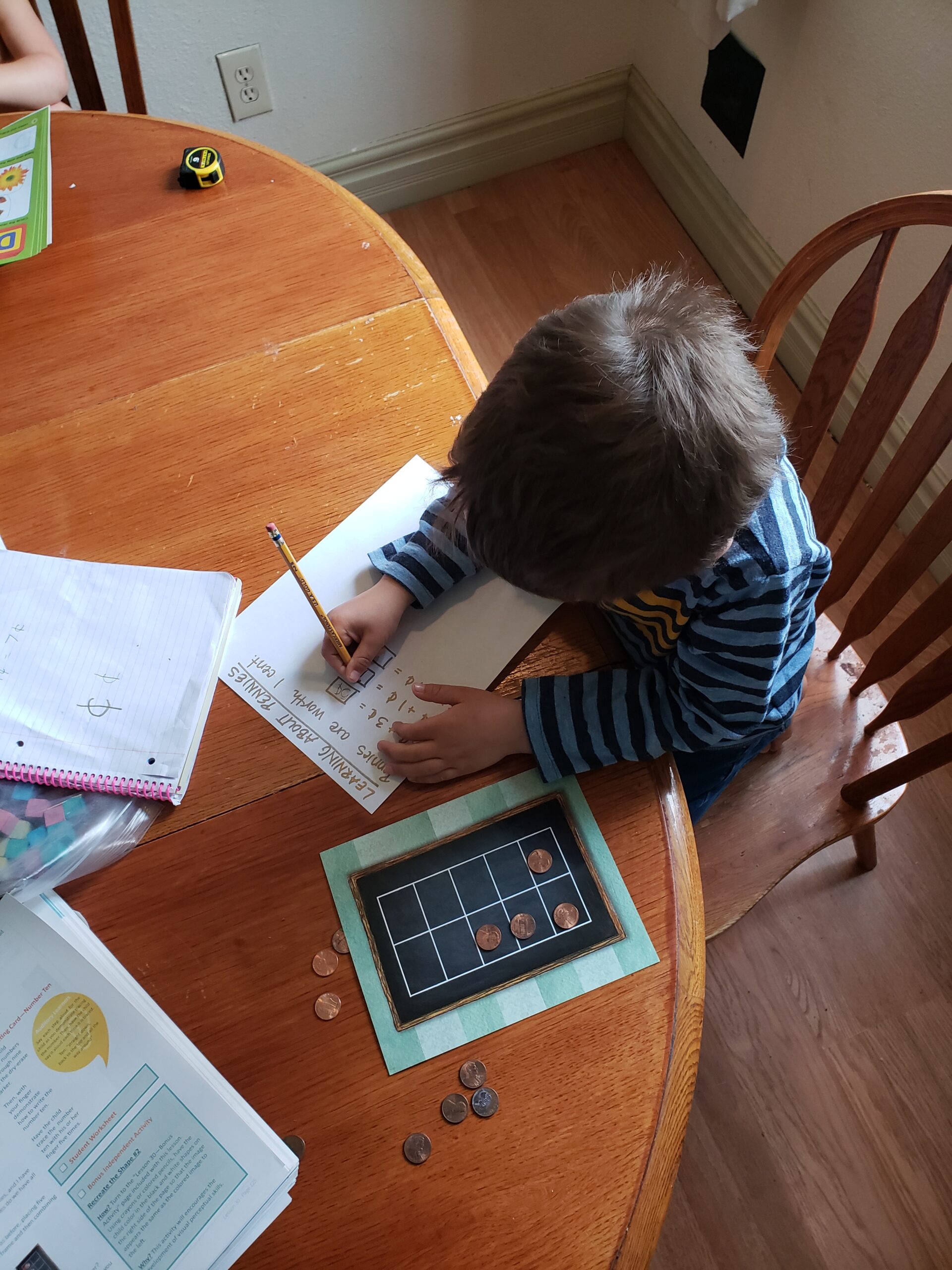 homeschool at table