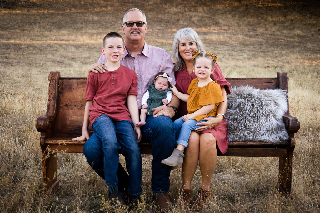 family session with grandparents