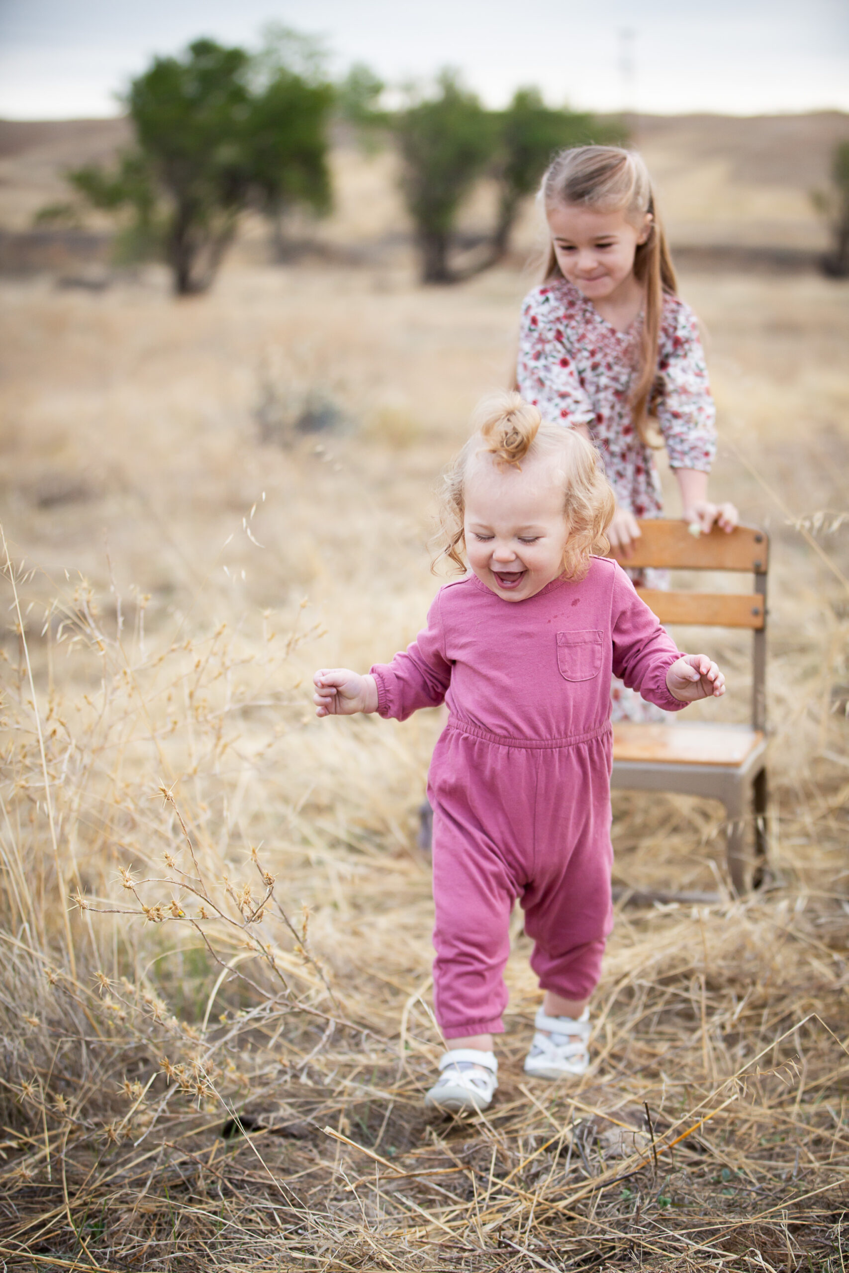 girl running away from sister