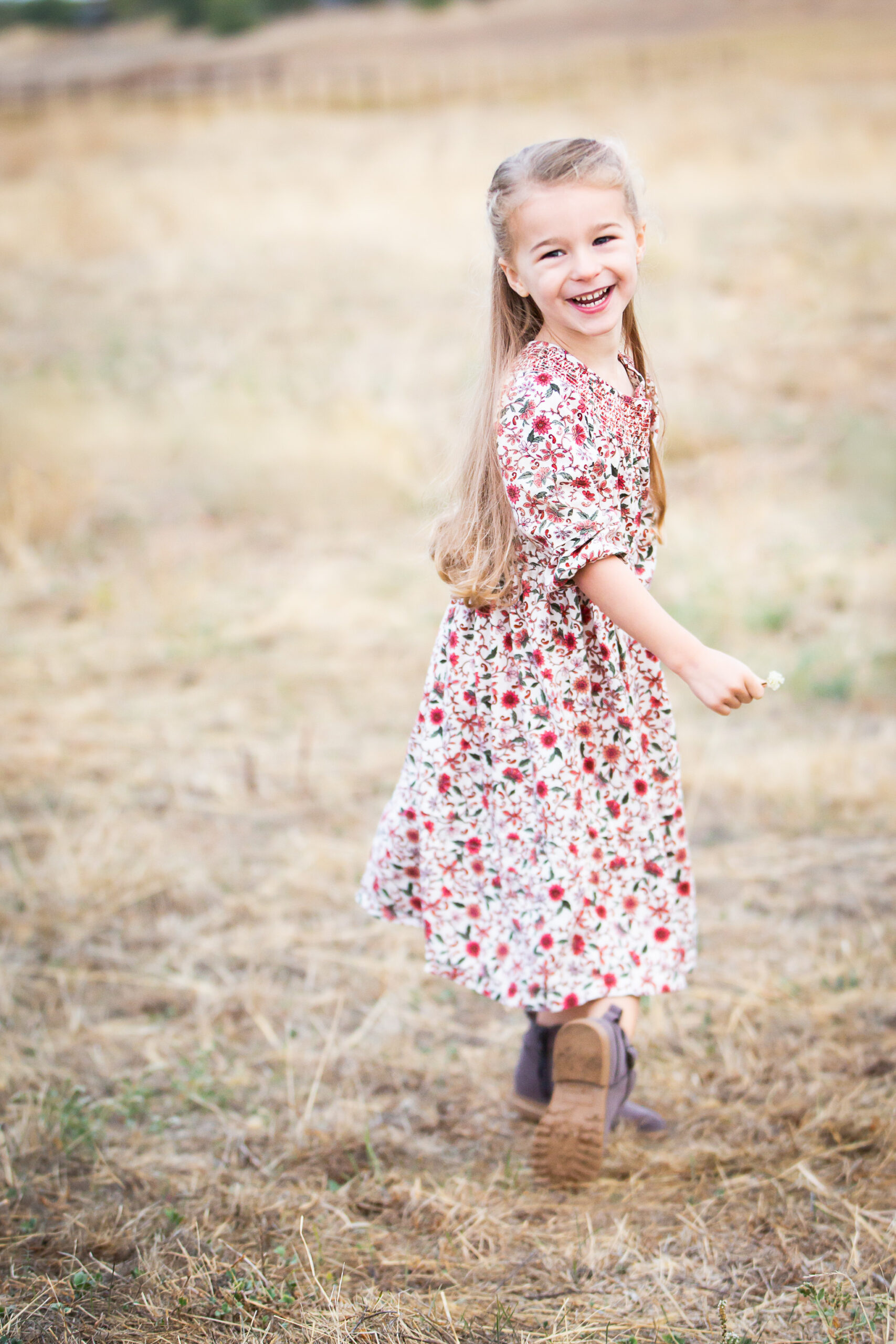 girl in family session in red bluff ca