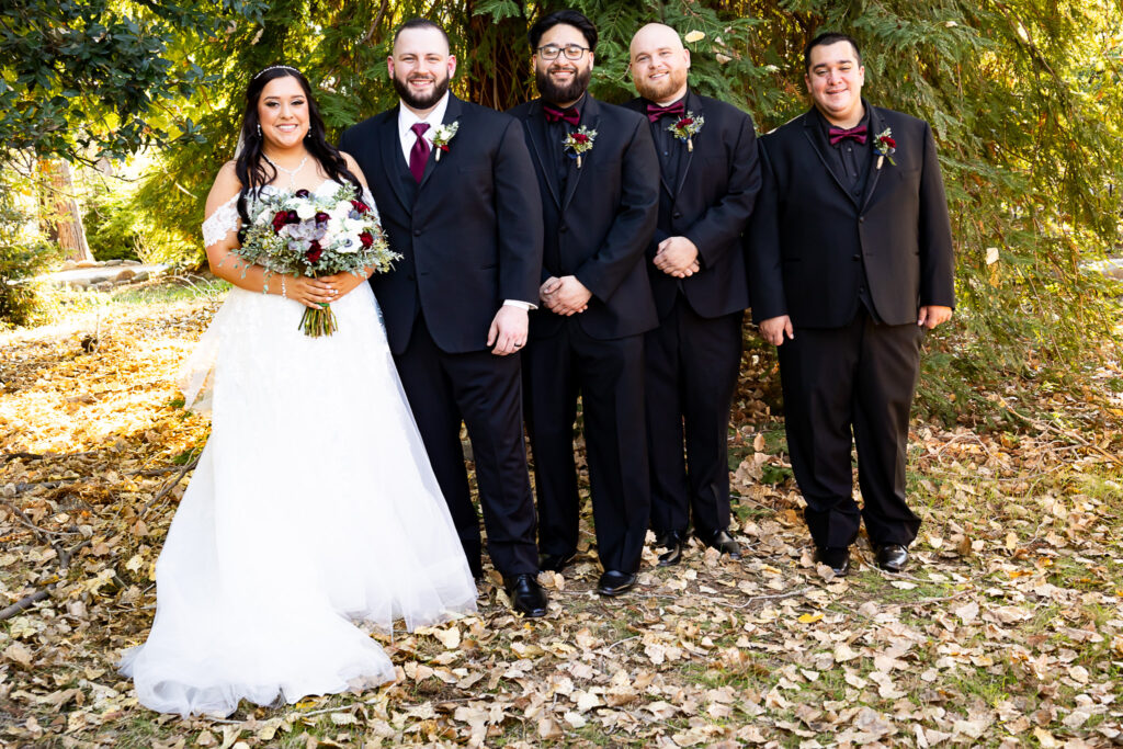 wedding party in Redding California
