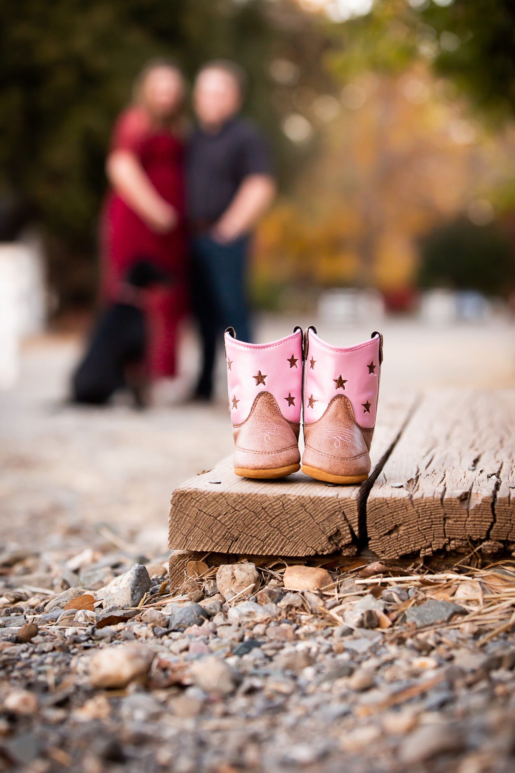 boots in the foreground